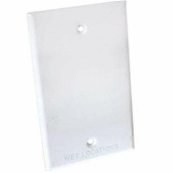Bell White Single Gang Blank Switch Plate Cover 1897180